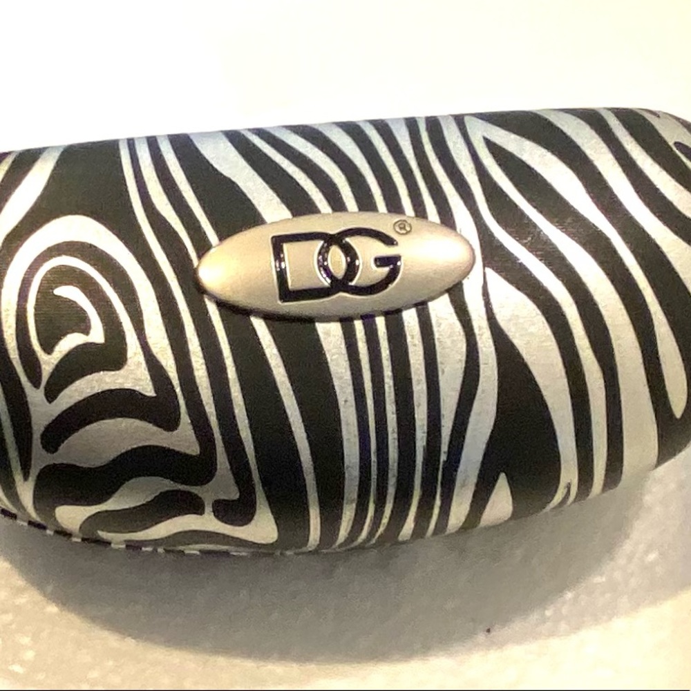 Sunglass Case Black & White Zebra print Hard Shell